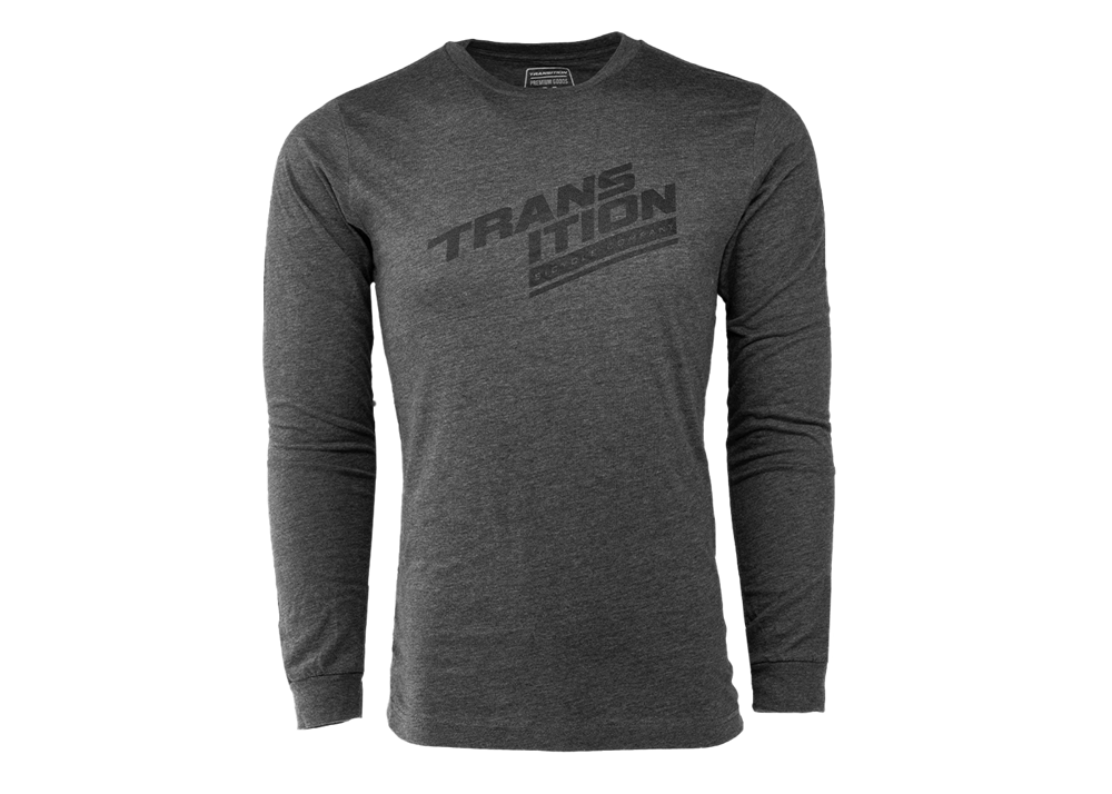 Transition Stack LS T-shirt Dark Heather Grey